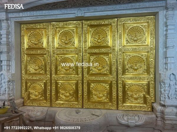 Silver Temple Door? Brass Temple Door? Home Mandir Door Design Temple Simple Pooja Room Door Designs In Wood