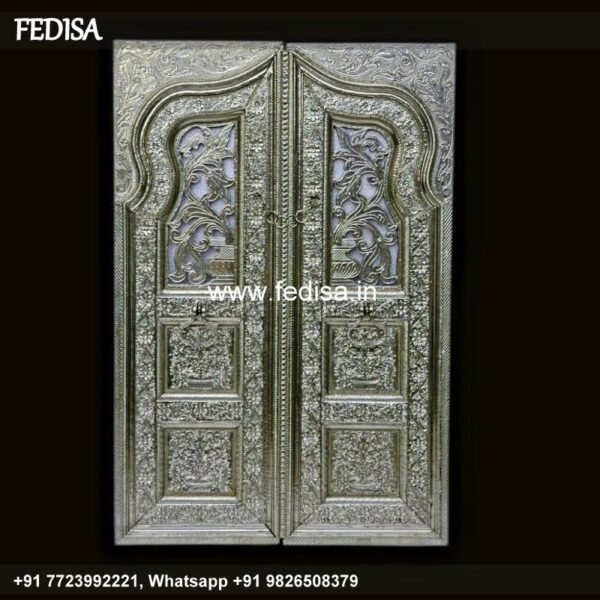 Silver Temple Door? Brass Temple Door? Pooja Mandir Door Design Temple Main Entrance Modern Door Design
