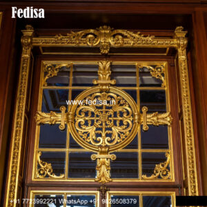 Classic Window Design Carved Wooden Windows No-022