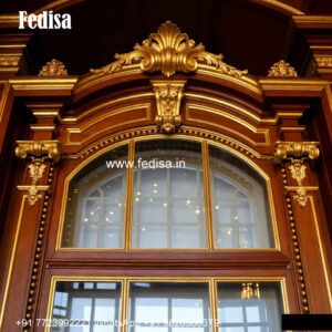 Classic Window Design Carved Wooden Windows No-061