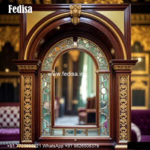 Classic Window Design Carved Wooden Windows No-178