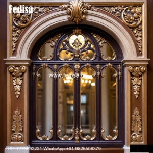 Classic Window Design Wooden Frame Window Design No-368