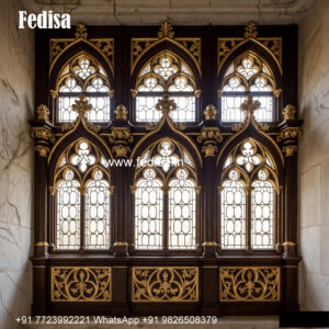 Classic Window Design Wooden Frame Window Design No-602