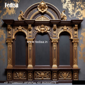 Classic Window Design Carved Wooden Windows No-607