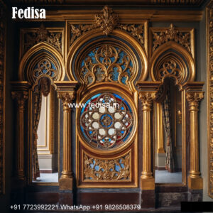 Classic Window Design Carved Wooden Windows No-724
