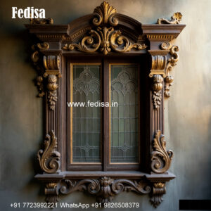 Classic Window Design Front Elevation Window Design No-771