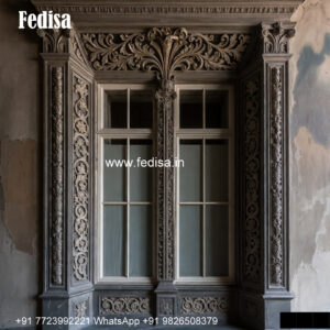 Classic Window Design Front Elevation Window Design No-1005