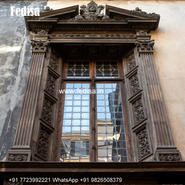 Classic Window Design Arched Window Design No-1180 - Fedisa