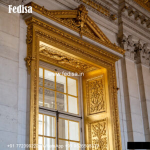 Classic Window Design Carved Wooden Windows No-1309