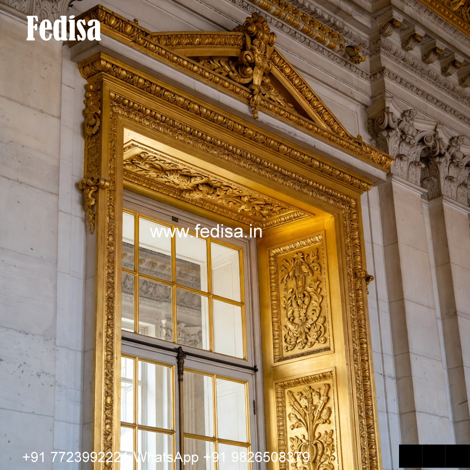 Classic Window Design Carved Wooden Windows No-1309