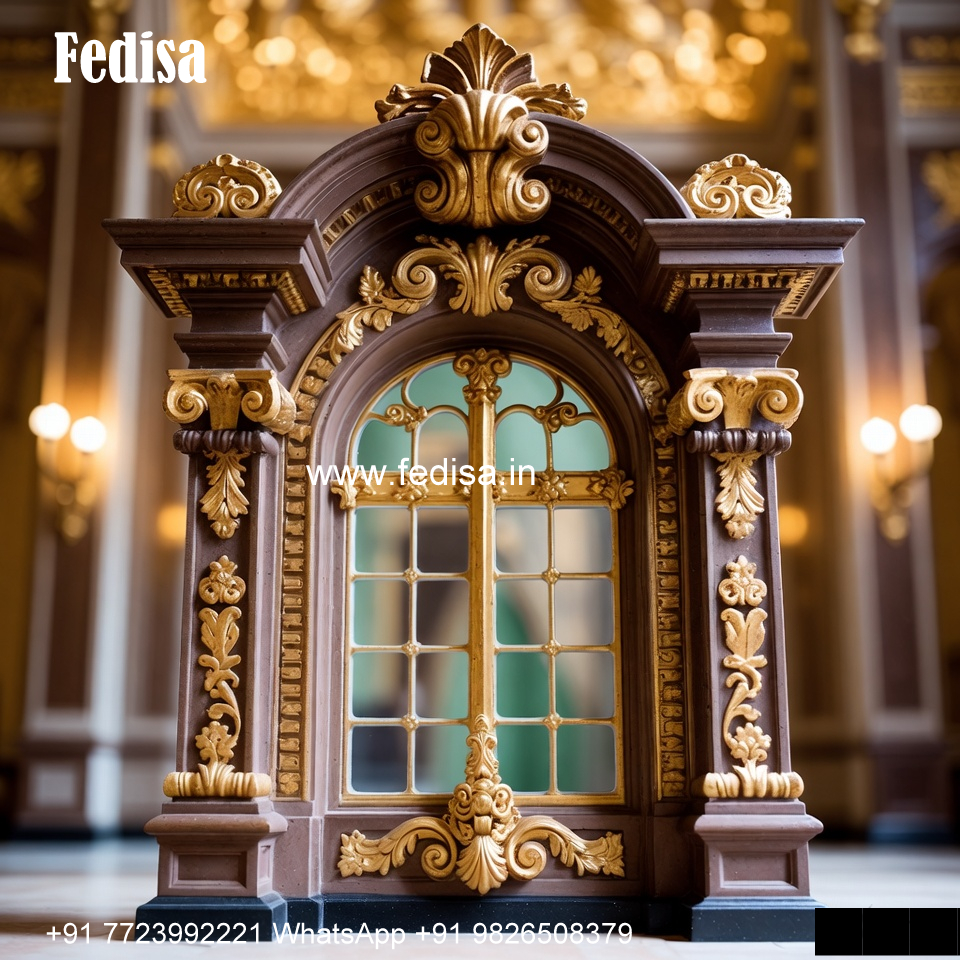 Classic Window Design Wooden Frame Window Design No-1577