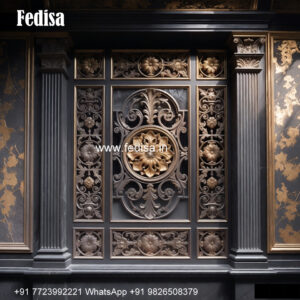 Classic Window Design Carved Wooden Windows No-1582