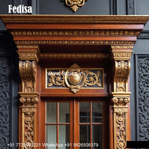 Classic Window Design Wooden Frame Window Design No-1772