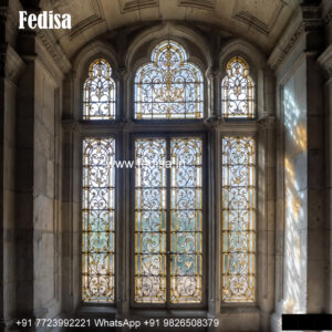 Classic Window Design Wooden Frame Window Design No-1850