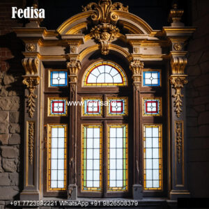 Classic Window Design Stained Glass Window Design No-2051