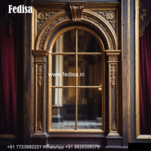 Classic Window Design Wooden Frame Window Design No-2123