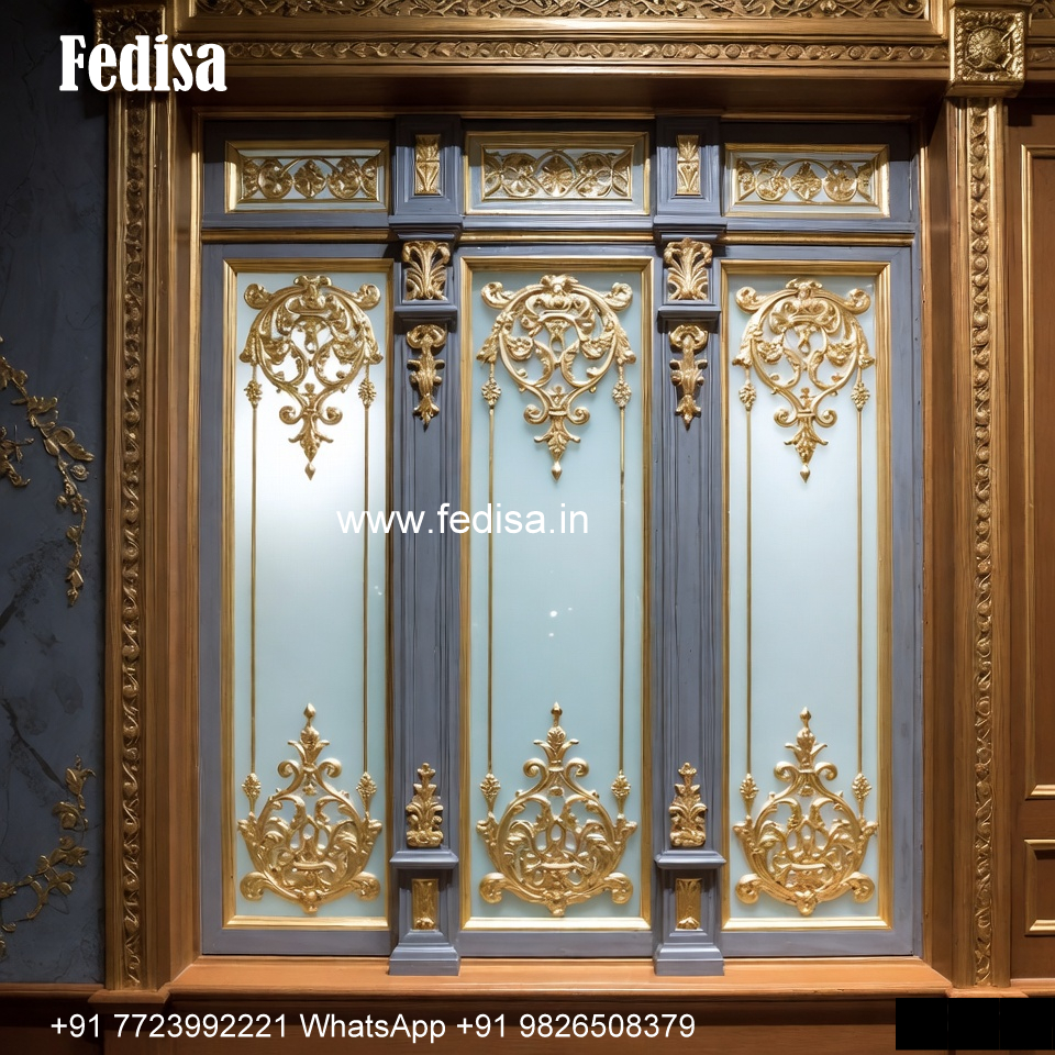 Classic Window Design Carved Wooden Windows No-2362