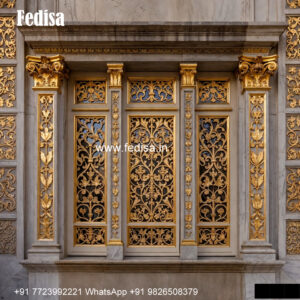 Classic Window Design Carved Wooden Windows No-2518