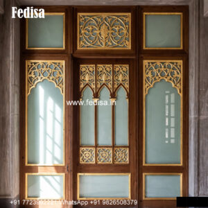 Classic Window Design Carved Wooden Windows No-3220
