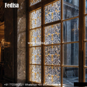 Classic Window Design Carved Wooden Windows No-3415