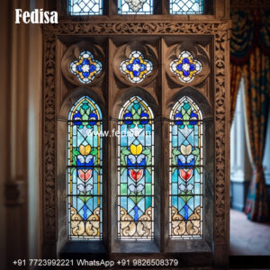 Classic Window Design Stained Glass Window Design No-3533