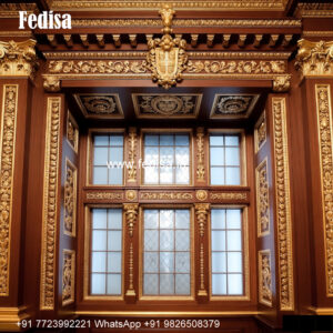 Classic Window Design Wooden Frame Window Design No-3683