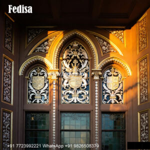Classic Window Design Wooden Frame Window Design No-3722