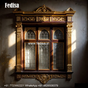 Classic Window Design Front Elevation Window Design No-3969
