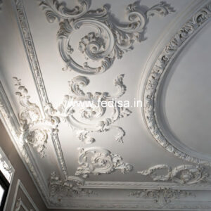 Luxury Ceiling Design False Ceiling Design For Hall With Two Fans No-126