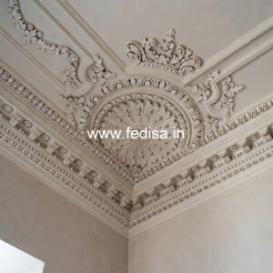 Luxury Ceiling Design Attractive 2 Fan Pop Design For Hall No-249