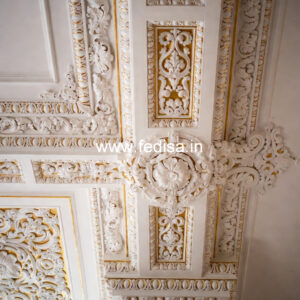 Luxury Ceiling Design 2 Fan Pop Design No-416