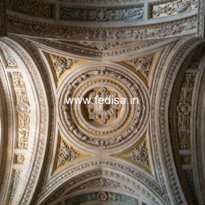 Luxury Ceiling Design Pop Design For Hall With Two Fans No-470