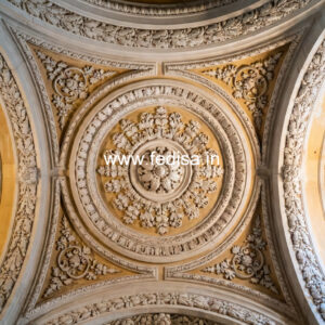 Luxury Ceiling Design Pop Ceiling Design With 2 Fans No-562