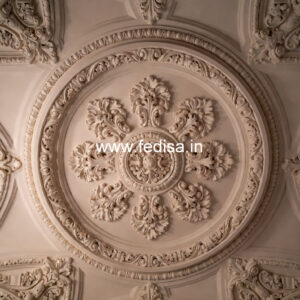 Luxury Ceiling Design Simple False Ceiling Design For Hall With 2 Fans No-596