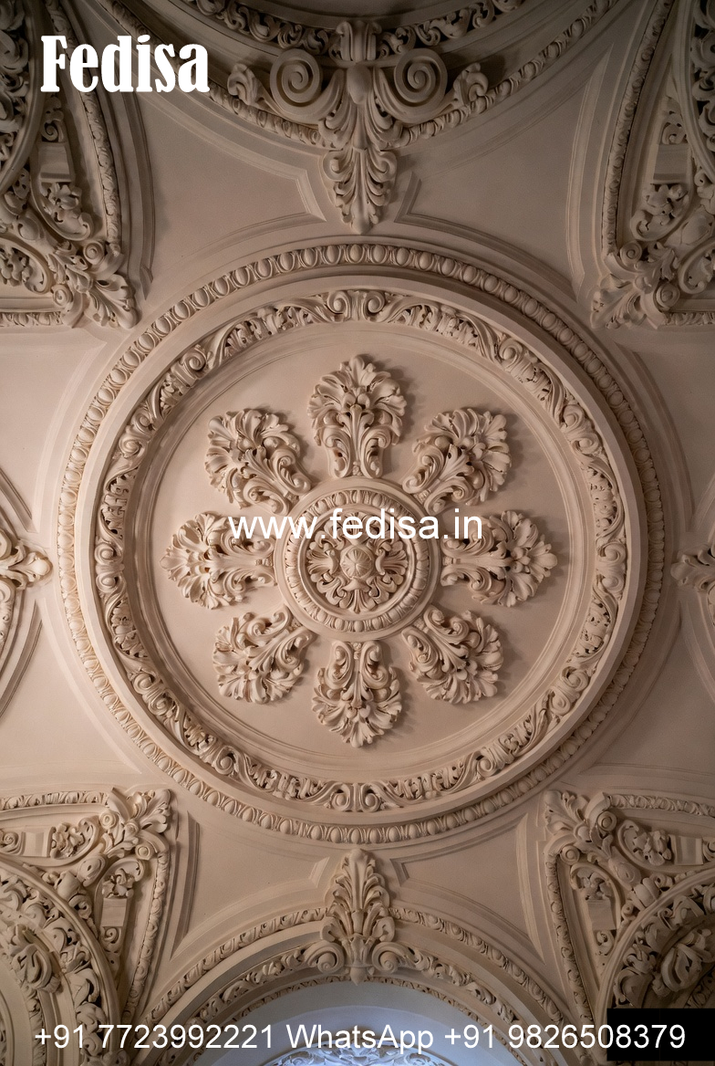 Luxury Ceiling Design Simple False Ceiling Design For Hall With 2 Fans No-596