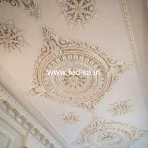 Luxury Ceiling Design Double Fan False Ceiling Design No-810