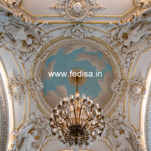 Luxury Ceiling Design Pvc False Ceiling Design For Living Room No-856