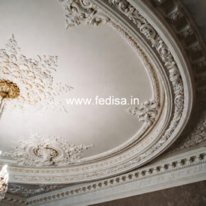 Luxury Ceiling Design Best False Ceiling Design For Hall With Two Fans No-1021