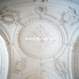 Luxury Ceiling Design 2 Fan Pop Design For Hall No-1053