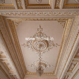 Luxury Ceiling Design Latest Modern 2 Ceiling Fan Pop Design No. 1184