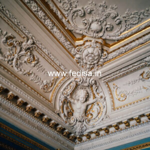 Luxury Ceiling Design Pop Plus Minus Flower Design No-1508