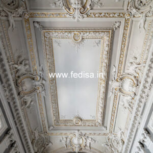 Luxury Ceiling Design Hall False Ceiling Design With Two Fans No-1560