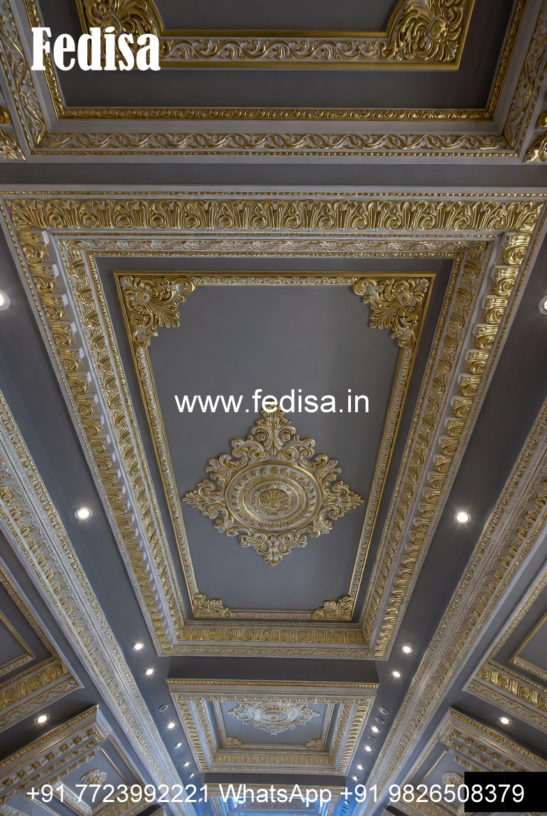 Luxury Ceiling Design Double Height Living Room Ceiling Design No-1863