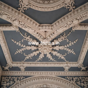 Luxury Ceiling Design Pop False Ceiling Design For Hall With Two Fans No-1921