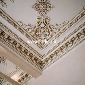 Luxury Ceiling Design Dining Table Pop Design No-1949