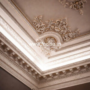 Luxury Ceiling Design Plus Minus Design For Lobby No-1971