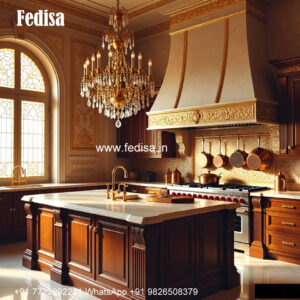 Classic Kitchen Design With Wooden Cabinets Black Kitchen Cabinets No-076