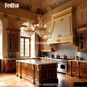 Classic Kitchen Backsplash Blue Kitchen No-093