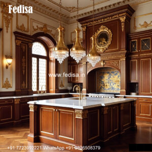 Classic Modular Kitchen Design Gray And White Kitchen No-220