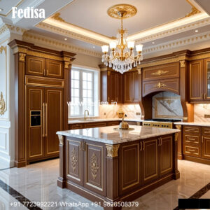 L-shaped Classic Kitchen Modular Kitchen Near Me No-256